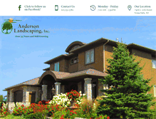 Tablet Screenshot of gandersonlandscapinginc.com